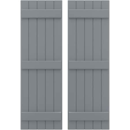 Ekena Millwork Americraft 5-Board, 3 Batten Exterior Real Wood Joined Board-n-Batten Shutters, ARW401BB518X54CHH, PR ARW401BB518X54CHH